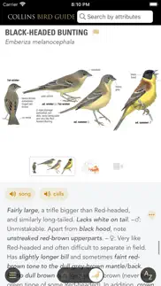 collins bird guide iphone screenshot 2