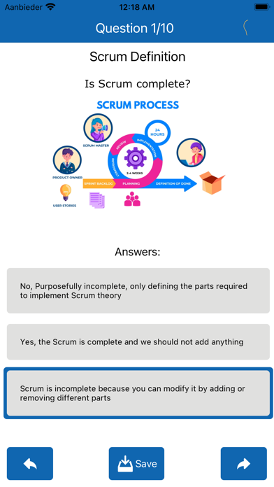 Scrum Practice Test Pro Screenshot