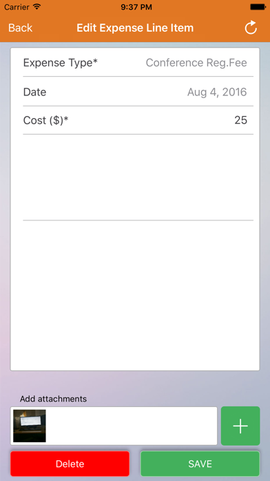 V-Soft Expense Tracker Screenshot