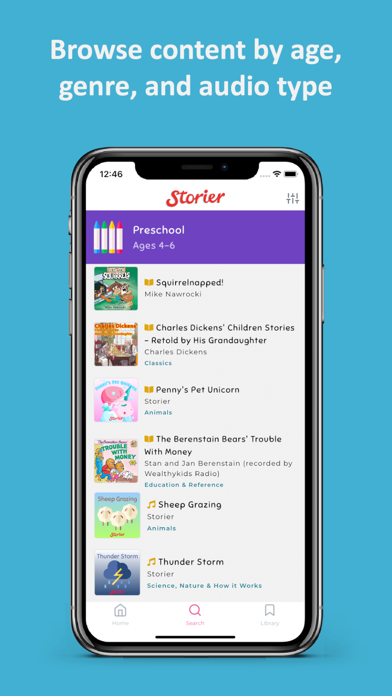 Storier - Audio for Kids Screenshot