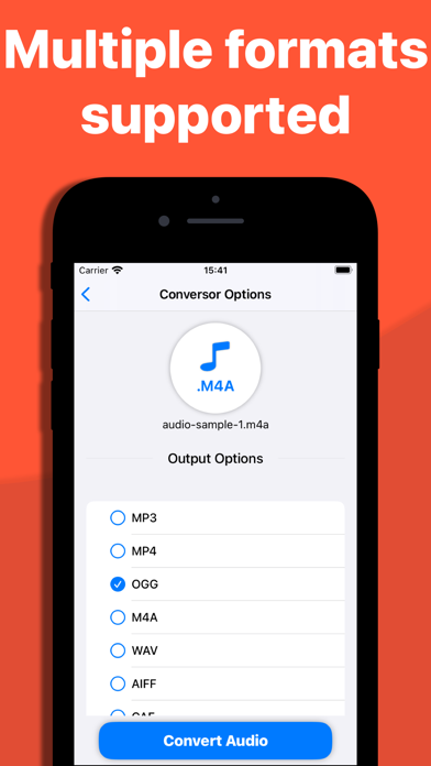 Audio Converter: MP3, WAV, OGG Screenshot 2 - AppWisp.com Audio Converter: MP3, WAV, OGG Screenshot 2 - AppWisp.com