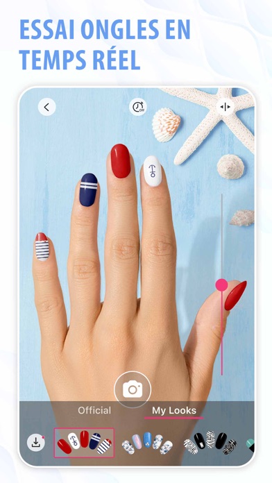 Screenshot #1 pour YouCam Nails: Salon manucure