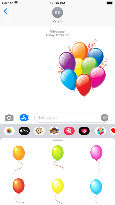 Screenshot #3 pour Best Balloon stickers & emoji