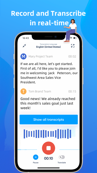 iTranscribe - Audio to Text Screenshot