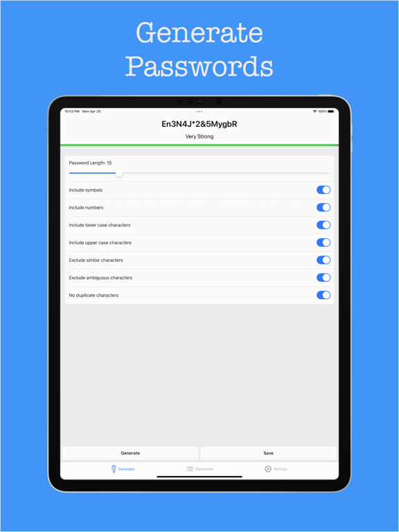 Screenshot #4 pour Strong Password Generator