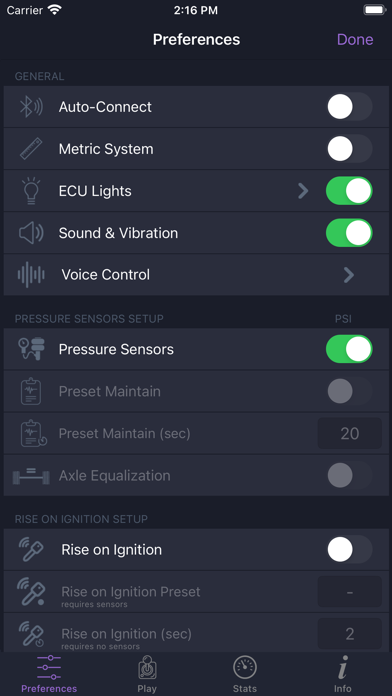 NSHIFTED - Air Suspension App Screenshot