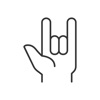 Sign language keyboard icon