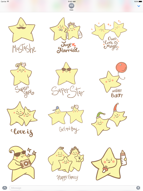 Screenshot #4 pour Cute Star and Cloud Emoji