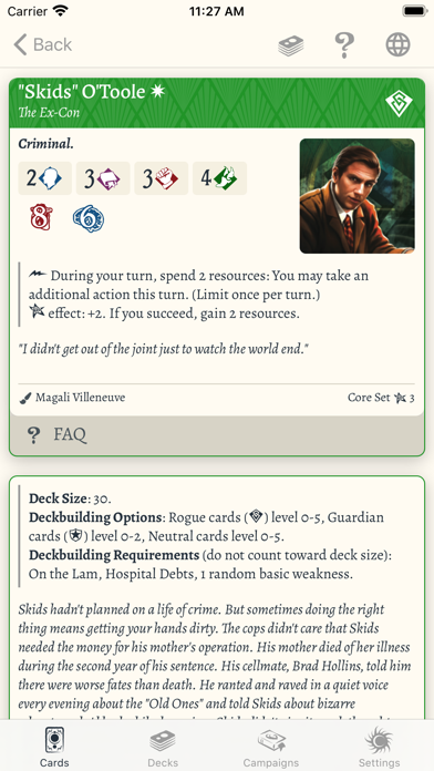Arkham Cards Screenshot