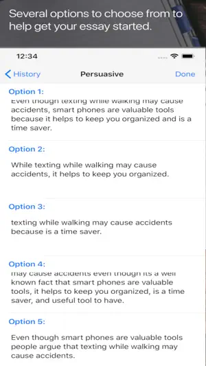 Thesis Generator screenshot 3