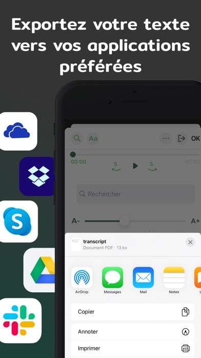 Screenshot #3 pour Transcriber: Vocale En text