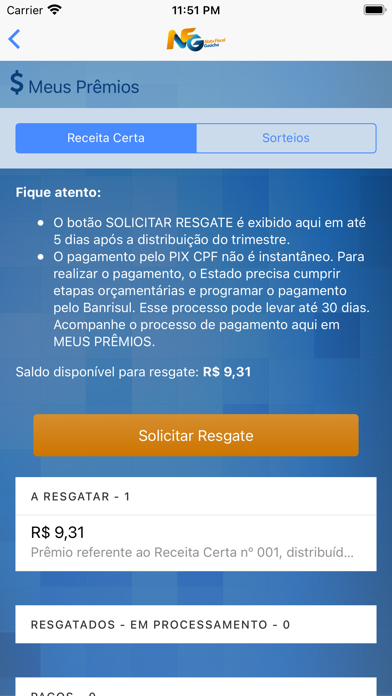 Nota Fiscal Gaúcha - Oficial Screenshot