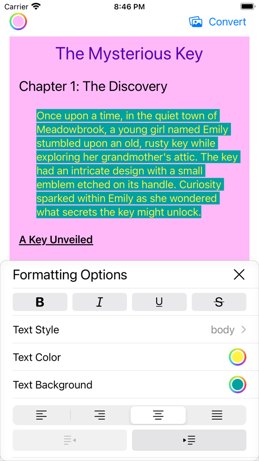 #5. Long Text Pic (iOS) Podle: Ziyue Li