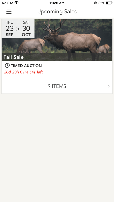SFW Auctions Screenshot