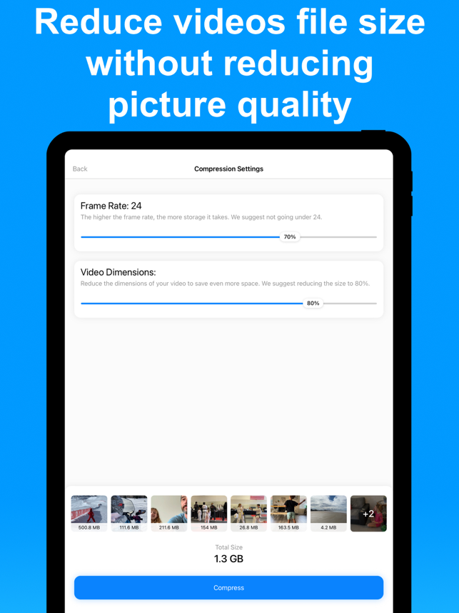 ‎Compress Videos & Resize Video Screenshot