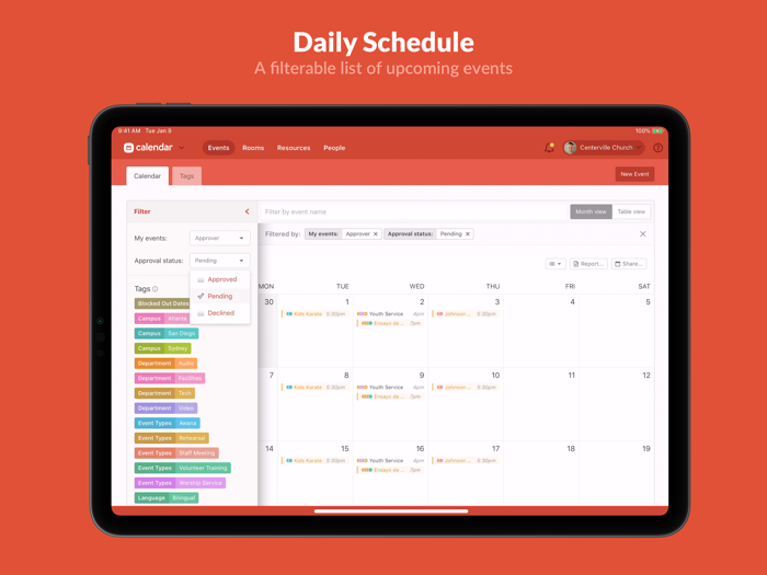 Planning Center Calendar