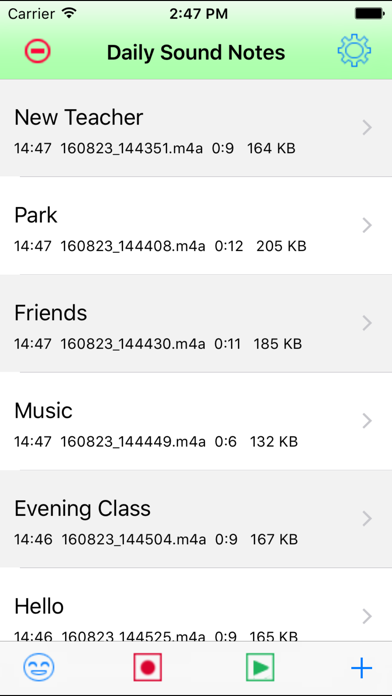 Screenshot #2 pour Daily Sound Notes Professional