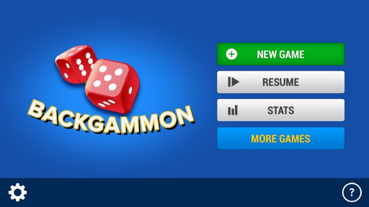 Backgammon board game Classic