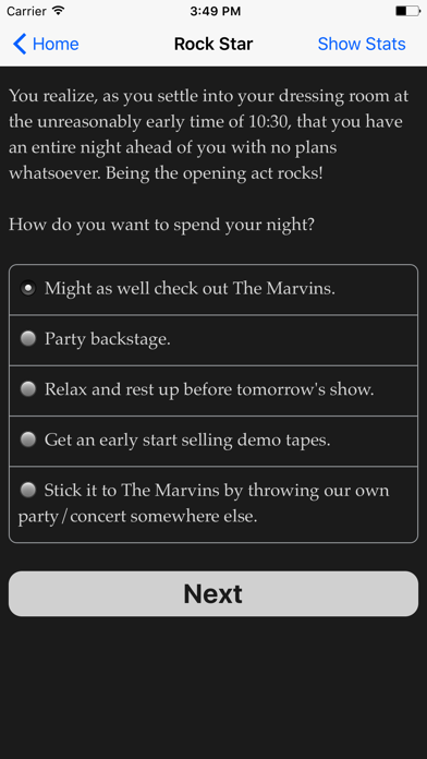 Choice of the Rock Star Screenshot