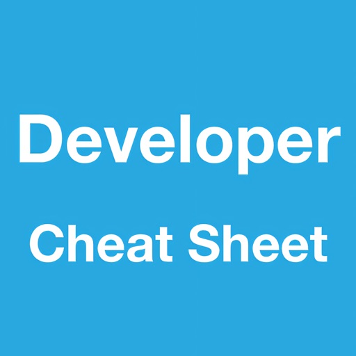 Developer - Cheat Sheets & iOS iOS App