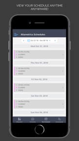 Altametrics Schedules screenshot