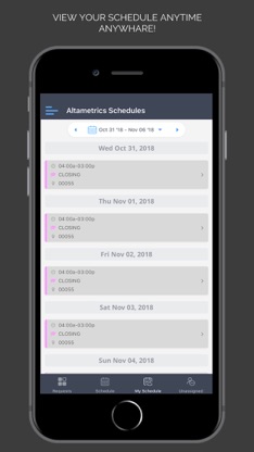 Altametrics Schedules screenshot 3