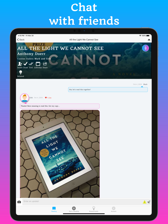 Screenshot #5 pour Bookship: a virtual book club