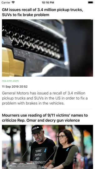 Screenshot von USA Headlines auf dem iPhone 1