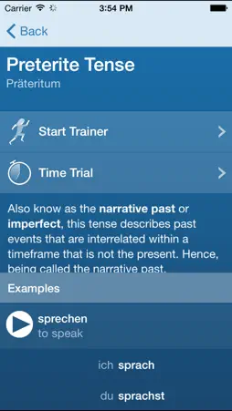 German Verbs Trainer screenshot 3