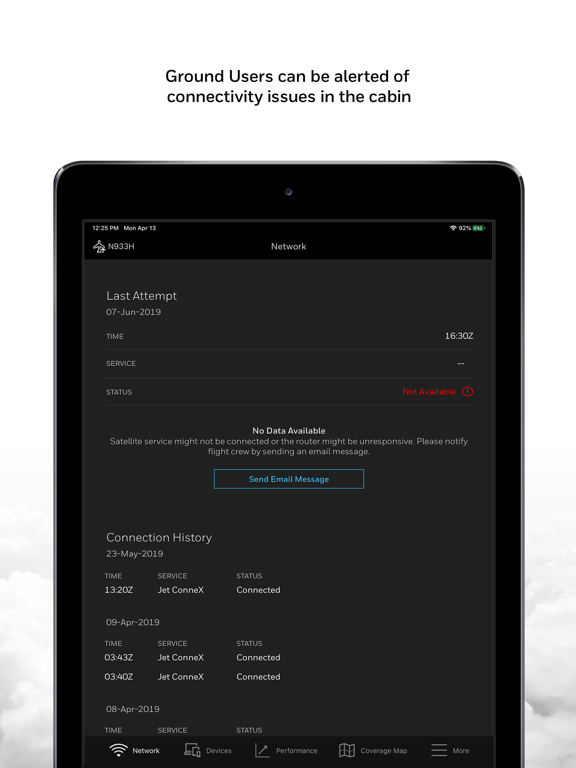 Honeywell Forge Cabin Network iPad screenshot 7 - Utilities app