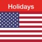 Icon US Holidays - cals with flags