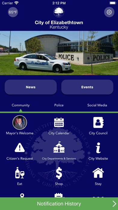 City of Elizabethtown KY Screenshot