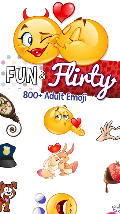 Screenshot #1 pour Adult Emoji for Lovers