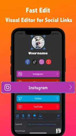 Game screenshot Link Profile - Website Creator apk