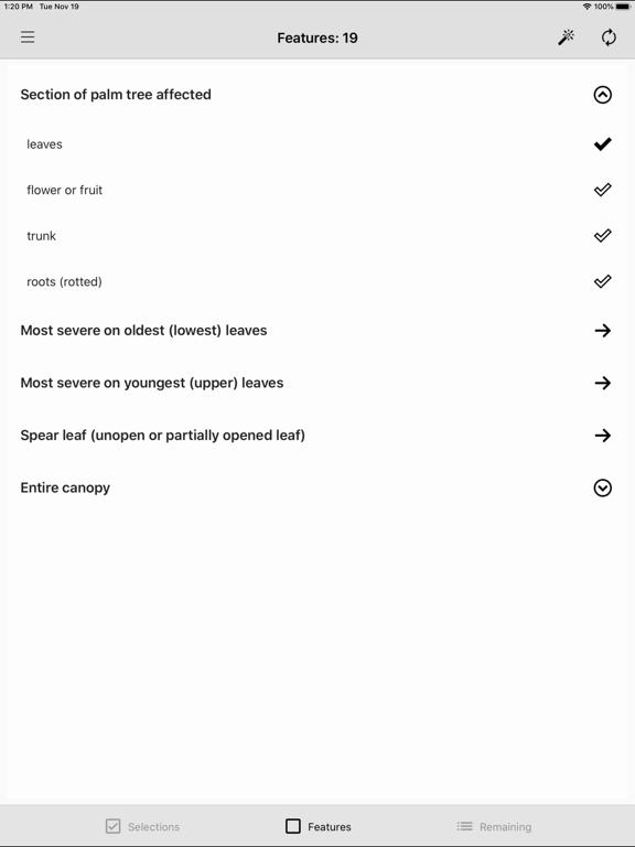 Screenshot #5 pour Palm Symptoms Key