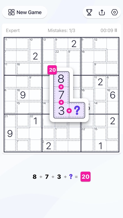 Killer Sudoku - Puzzle Games Screenshot