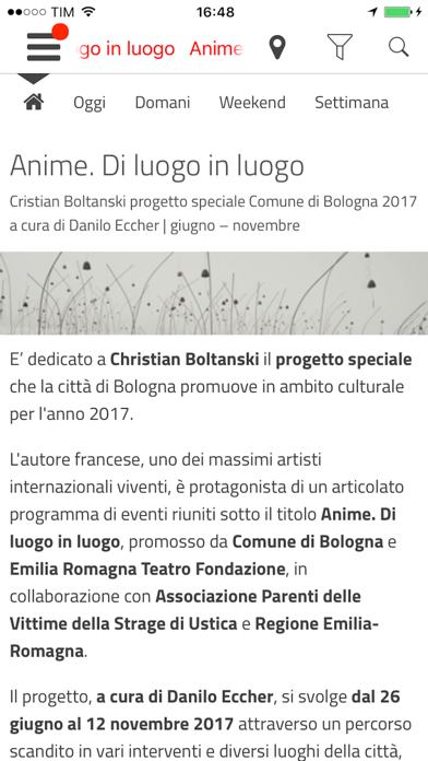 Bologna Agenda Cultura Screenshot