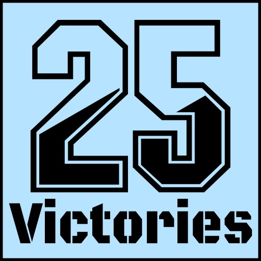 25 victories