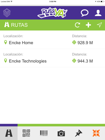 RutaYa iPad screenshot 1 - Navigation app