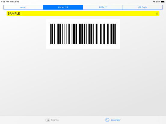 Barcode Factory Lite iPad screenshot