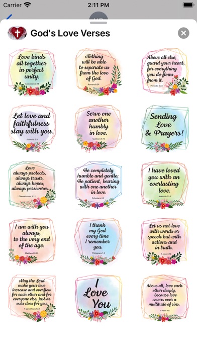 God's Love Verses Screenshot