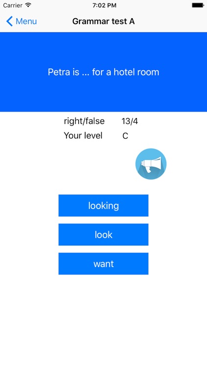 English test for grammar exam