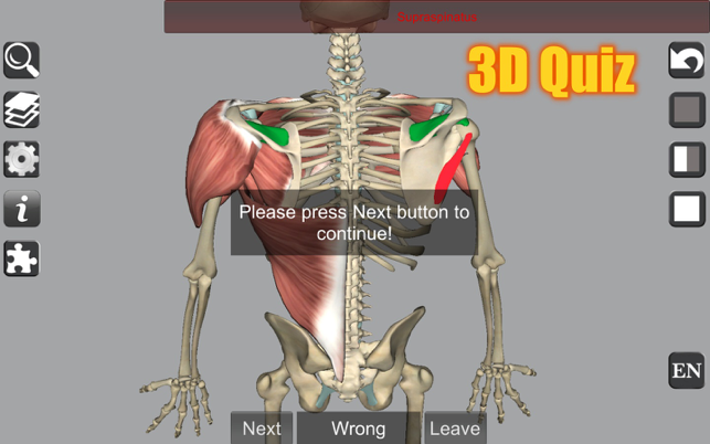 ‎Captura de tela de anatomia 3D