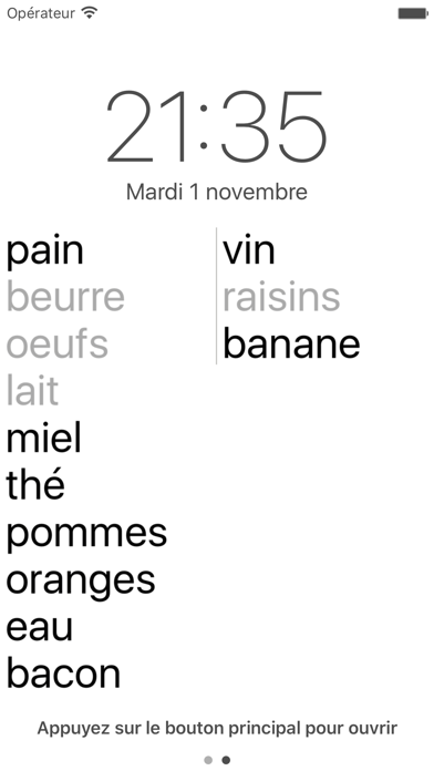 Screenshot #1 pour Courses sur l'écran verrouillé