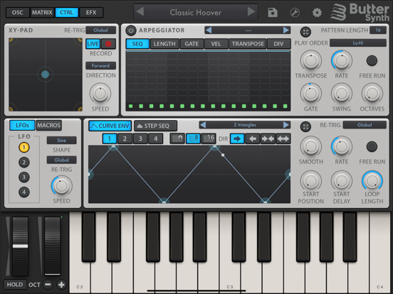 ButterSynth iPad app afbeelding 2