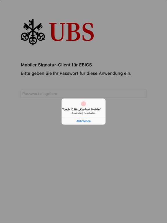 Screenshot #4 pour UBS KeyPort Mobile