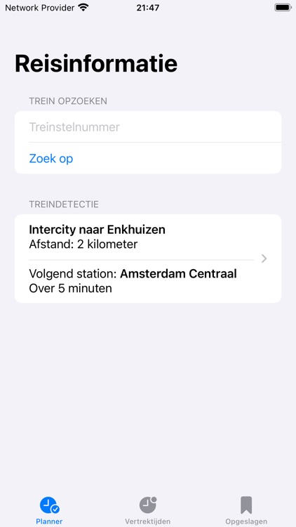 TreinRadar - OV Reisinformatie