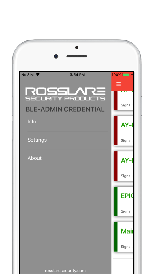 #2. BLE ID Admin (iOS) Podle: Synerion Systems LTD.