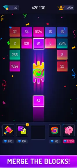 Game screenshot Merge Block - Number Drop apk