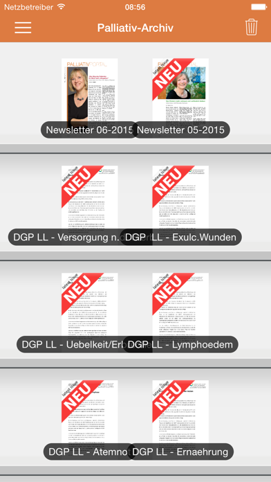 Palliativ-Archiv Screenshot